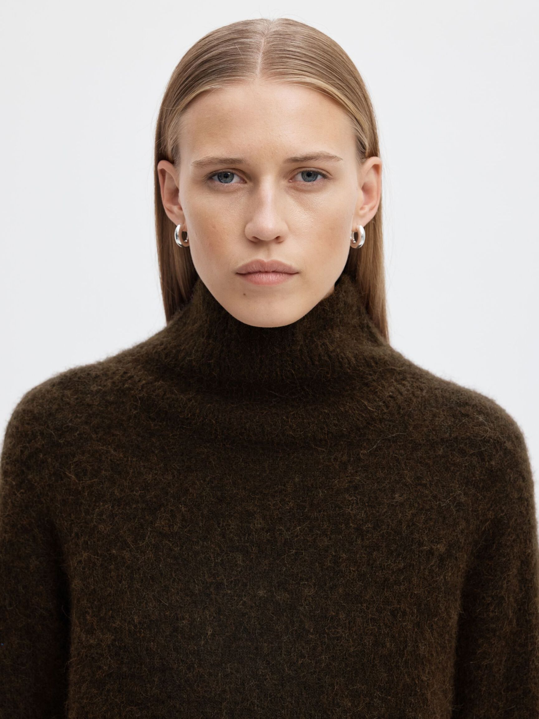 WOOL BLEND HIGH-NECK JUMPER, Delicioso, highres