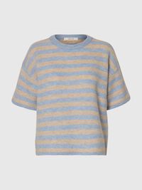 WOLLMIX STRICKPULLOVER, Cashmere Blue, highres