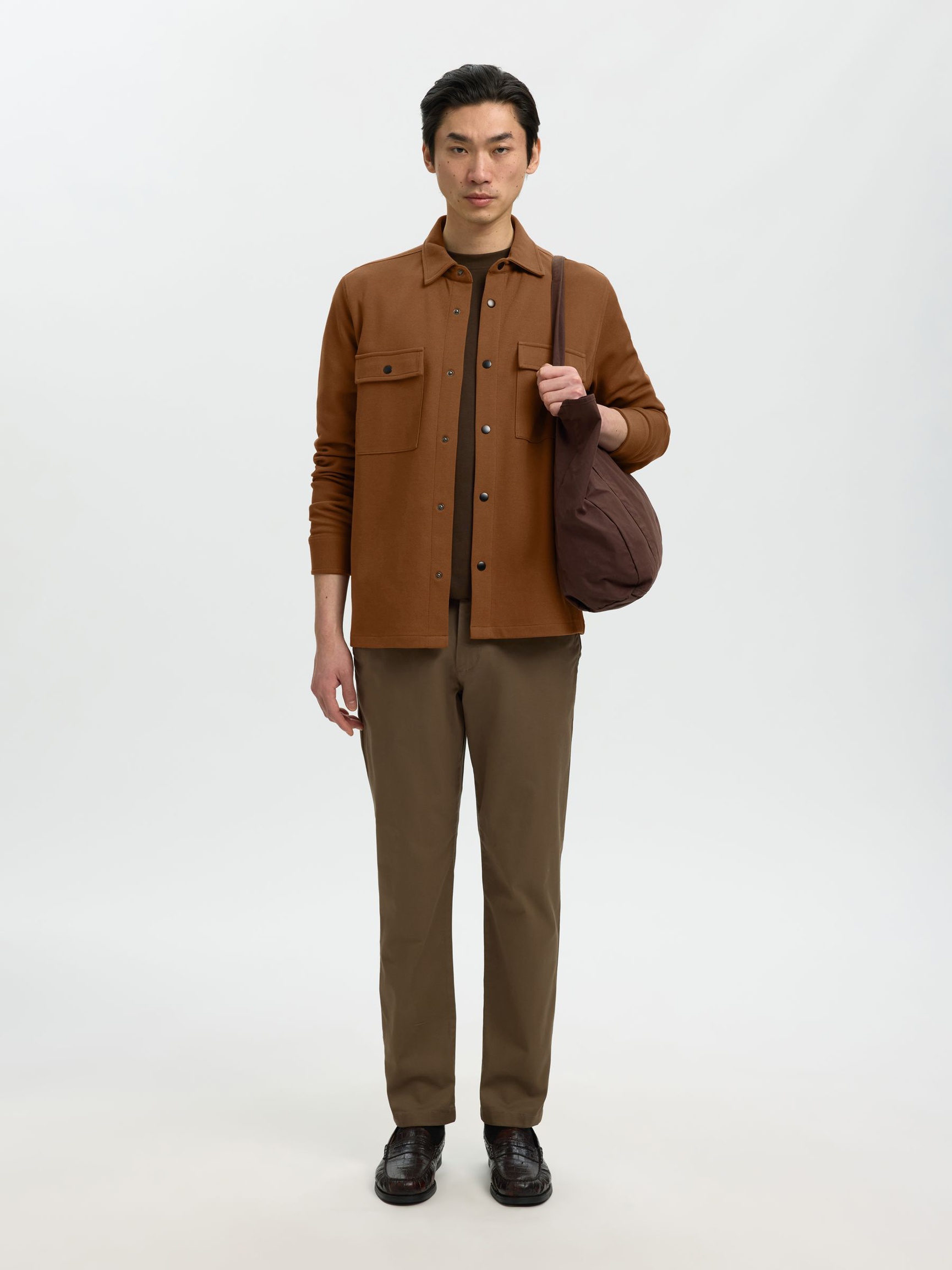 CLASSIC OVERSHIRT, Toffee, highres