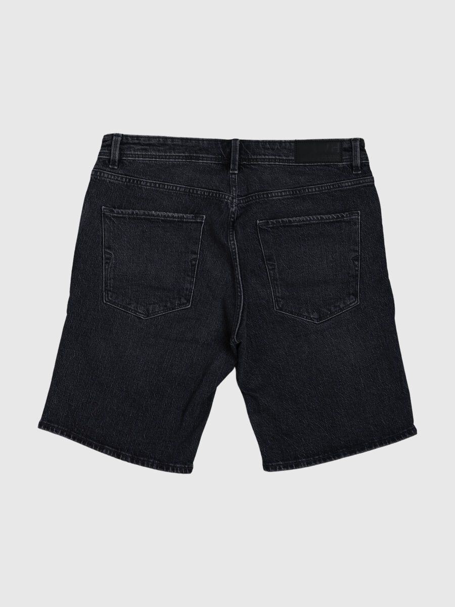 Selected DISTRESSED DENIM SHORTS, Black Denim, highres - 80000182_BlackDenim_002.jpg