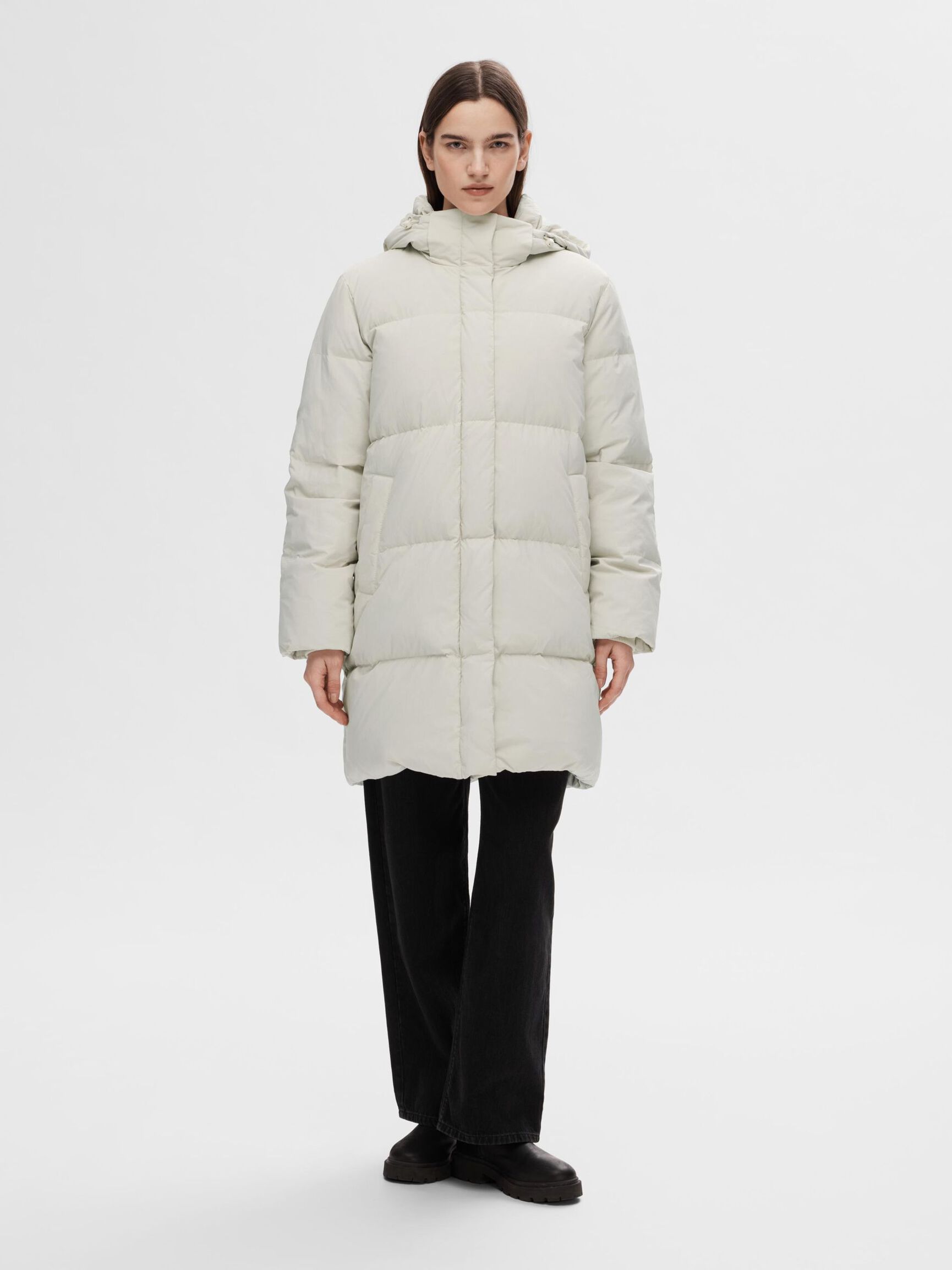 RE:DOWN® PADDED JACKET, Sandshell, highres