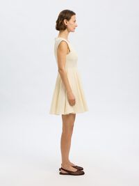 CAP SLEEVE MINI DRESS, Birch, highres