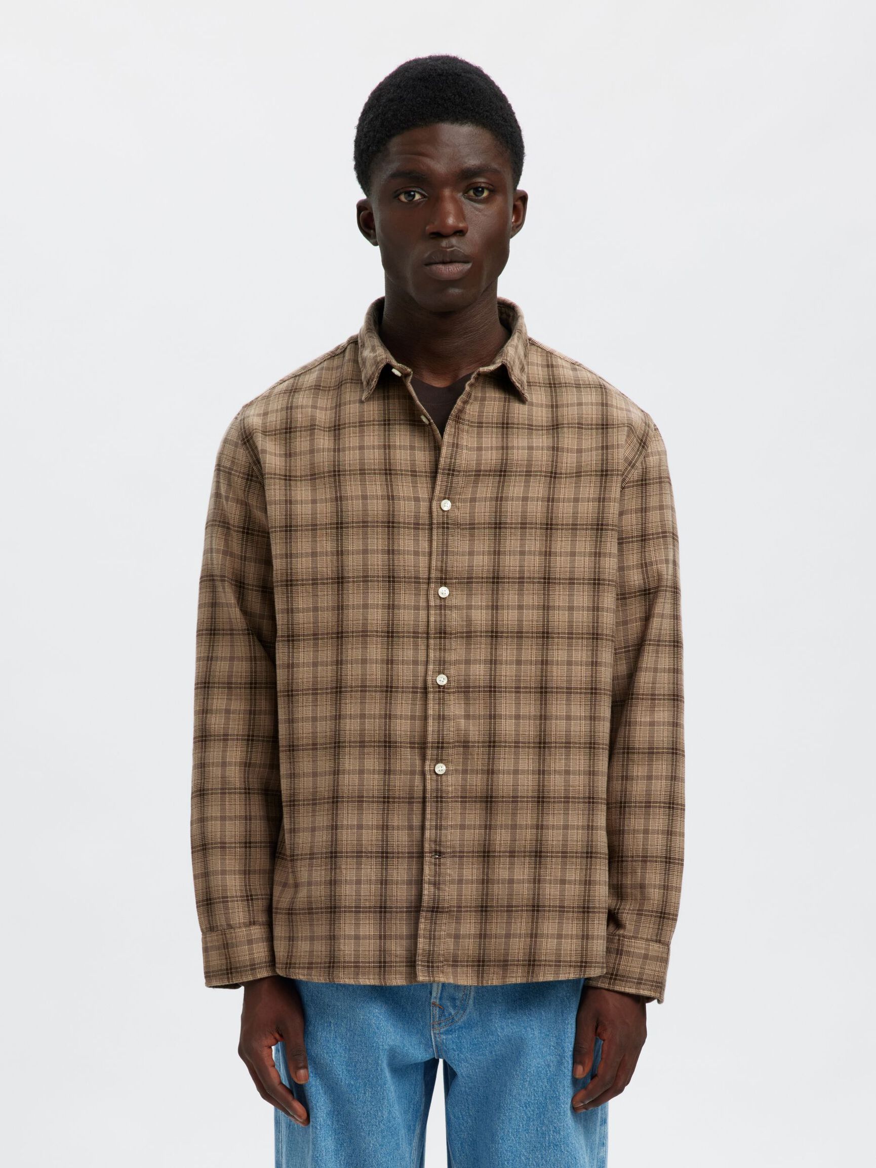 REGULAR FIT SHIRT, Savannah Tan, highres