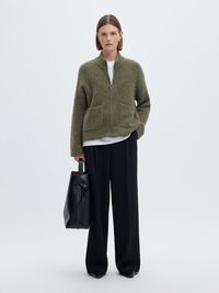 LAINE MÉLANGÉE CARDIGAN, Kalamata, highres