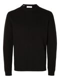 Selected RONDE HALS SWEATER, Black, highres - 16092599_Black_001.jpg