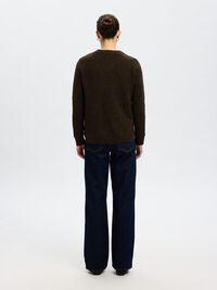 LONG-SLEEVED KNITTED JUMPER, Delicioso, highres