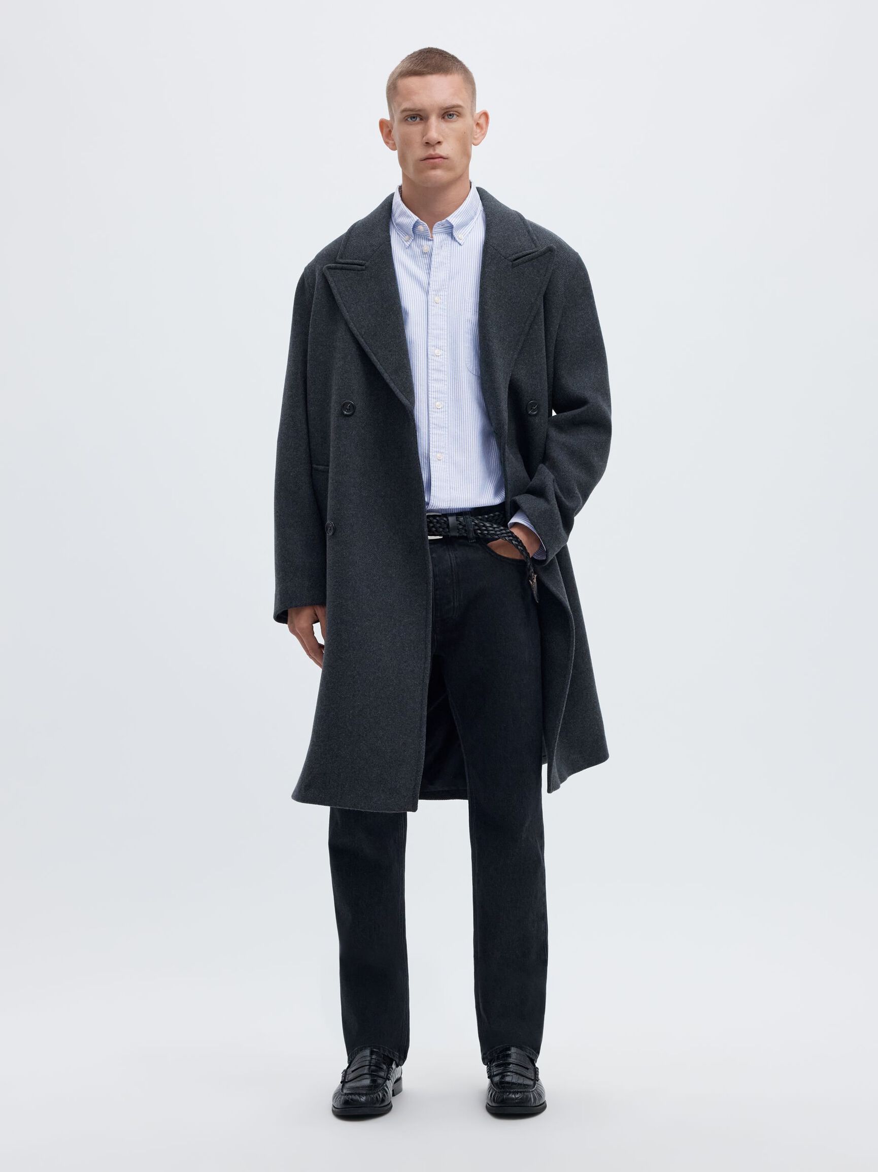 OXFORD LONG SLEEVED SHIRT, Skyway, highres