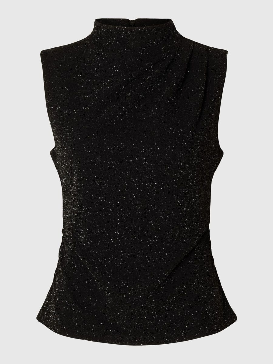 Selected PAILLETTE TOP SANS MANCHES, Black, highres - 16094972_Black_001.jpg