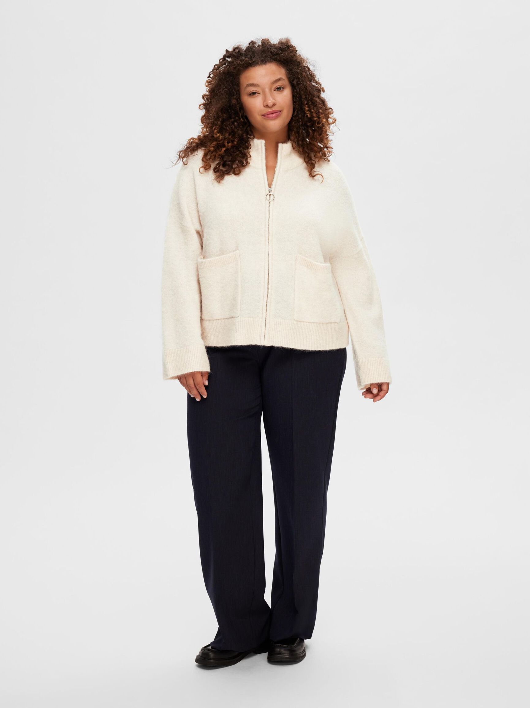 ULDBLANDING CARDIGAN, Birch, highres