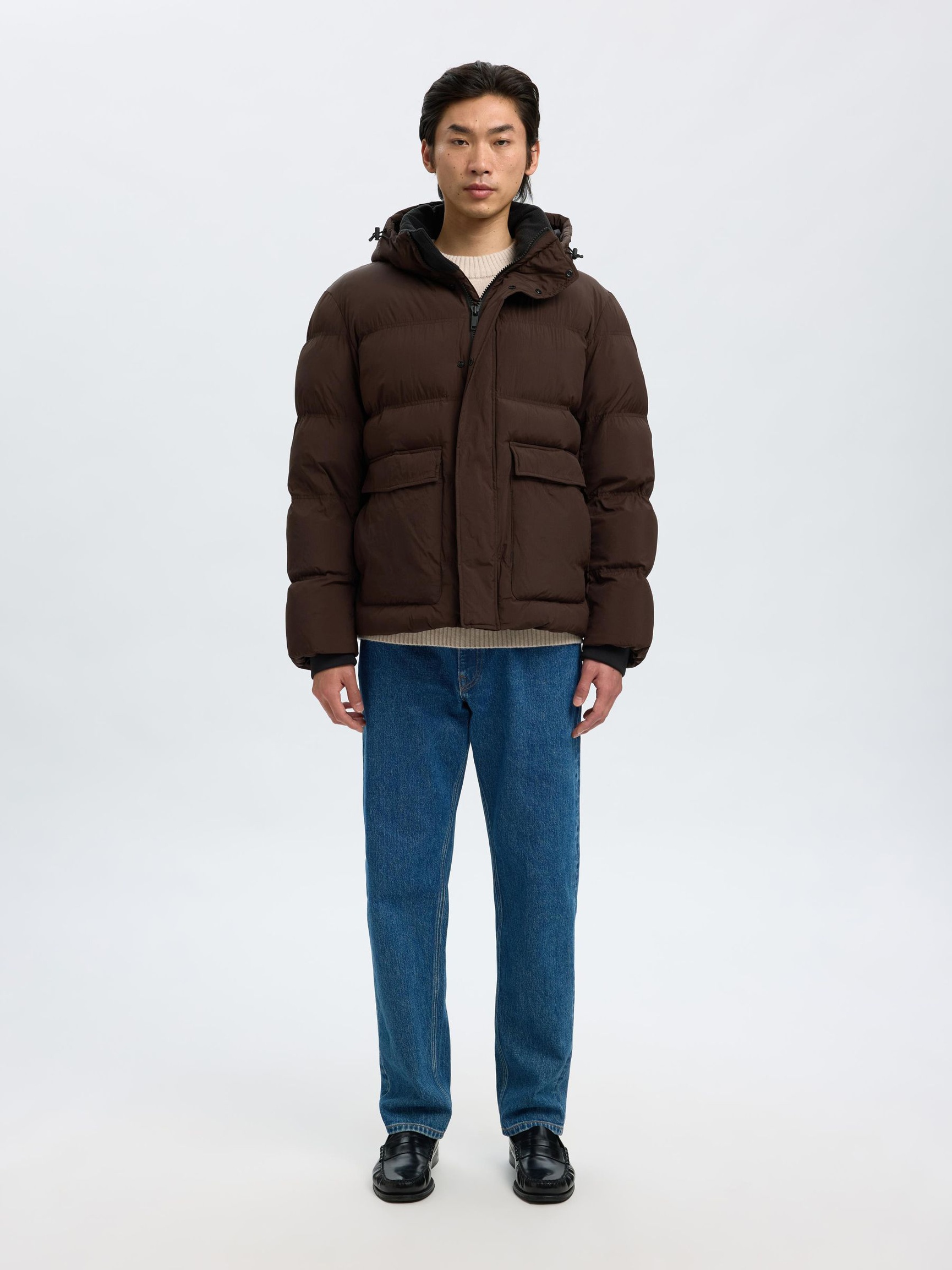 PADDED PUFFER JACKET, Delicioso, highres