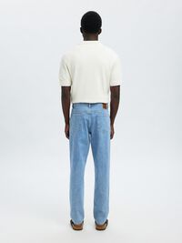 190 TAPERED FIT JEANS, Light Blue Denim, highres