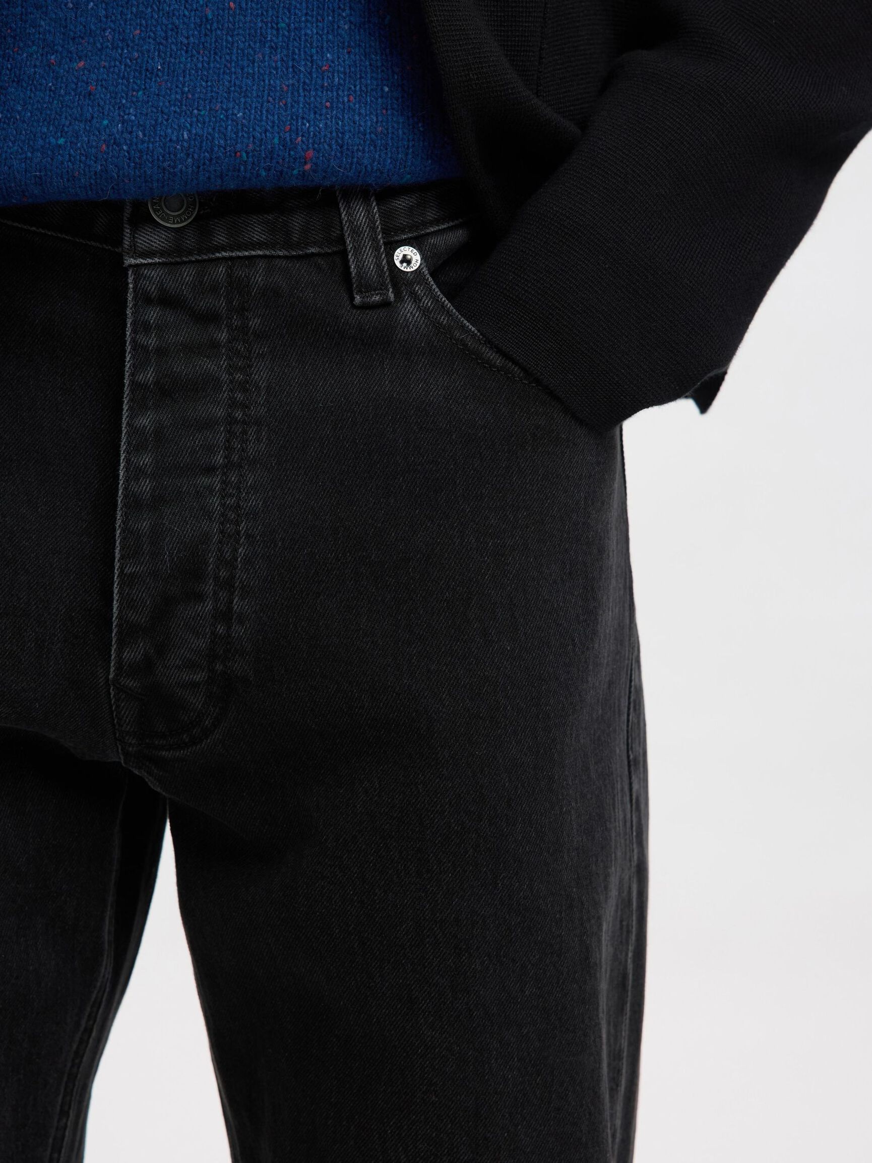 SLIM FIT -FARKUT, Black Denim, highres