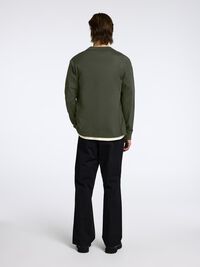WOOL BLEND ZIP-FRONT CARDIGAN, Deep Depths, highres