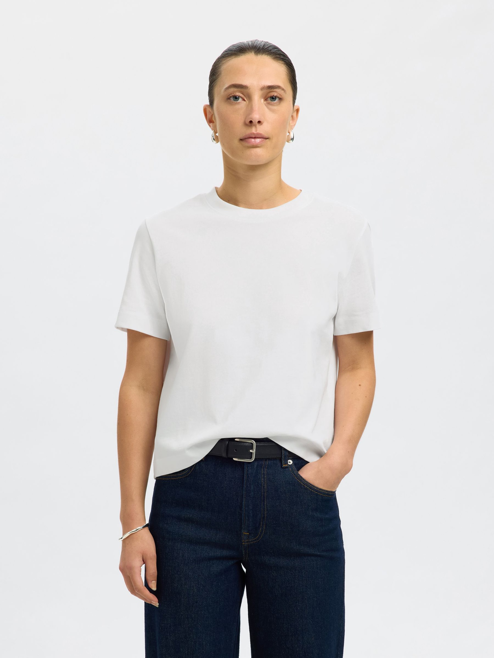 - 3-PAK BOMULD T-SHIRT, Bright White, highres