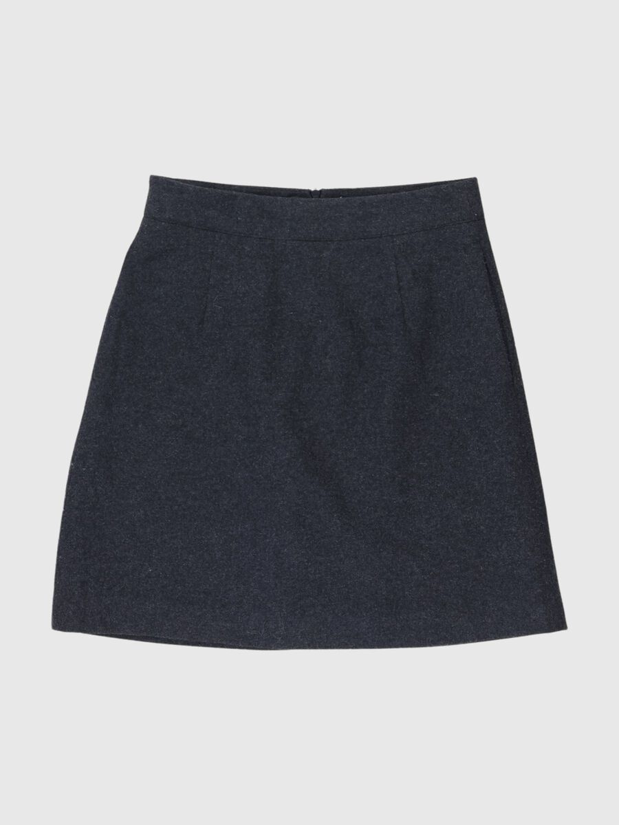 Selected TAILORED WOOL BLEND MINI SKIRT, Dark Grey Melange, highres - 80000361_DarkGreyMelange_001.jpg