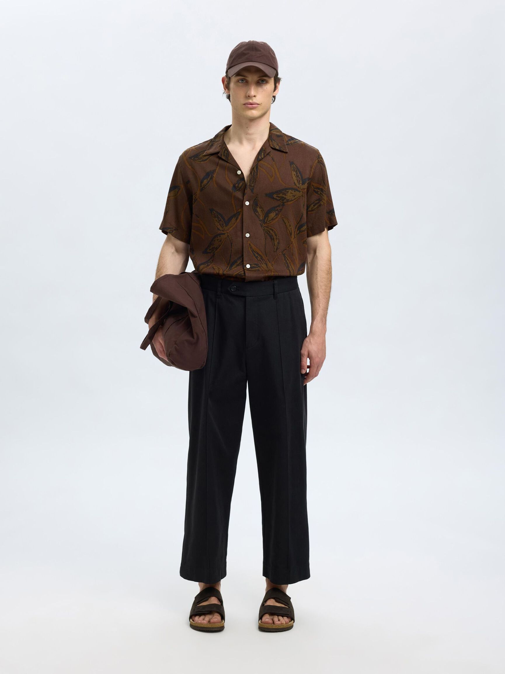 PRINTED SHORT SLEEVED SHIRT, Demitasse, highres