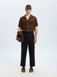 PRINTED SHORT SLEEVED SHIRT, Demitasse, highres