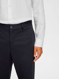 VISKOSBLANDNING SLIM FIT KOSTYMBYXOR, Navy Blazer, highres