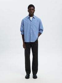 190 JEANS AJUSTADOS, Black Denim, highres
