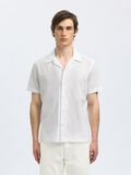 Selected 100% COTTON SHORT SLEEVED SHIRT, White, highres - 16097686_White_1183912_003.jpg