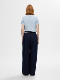 GESTREEPT KATOEN T-SHIRT, Cashmere Blue, highres