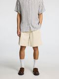 Selected CORTE HOLGADO SHORTS, Oatmeal, highres - 16096742_Oatmeal_003.jpg