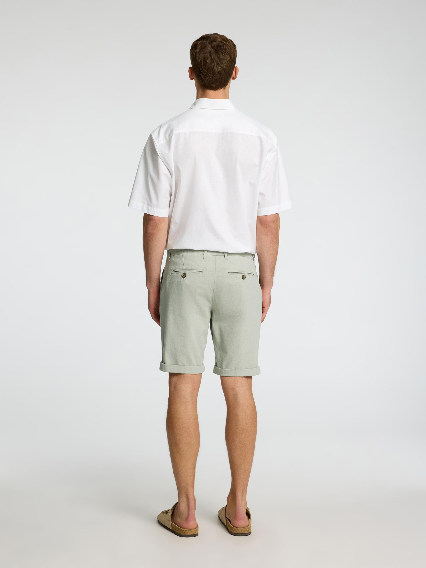 BOMULL FLEX SHORTS, Iceberg Green, highres