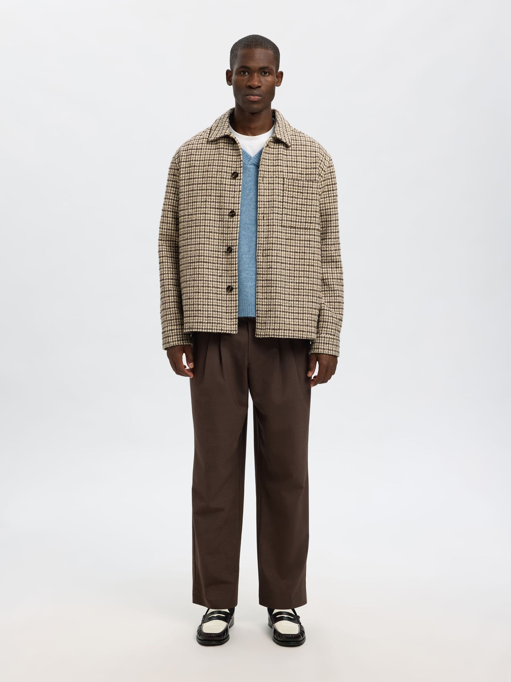 WOLLMIX OVERSHIRT, Egret, highres