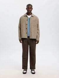 WOLLMIX OVERSHIRT, Egret, highres