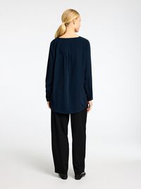 LANGARM HEMD, Dark Sapphire, highres