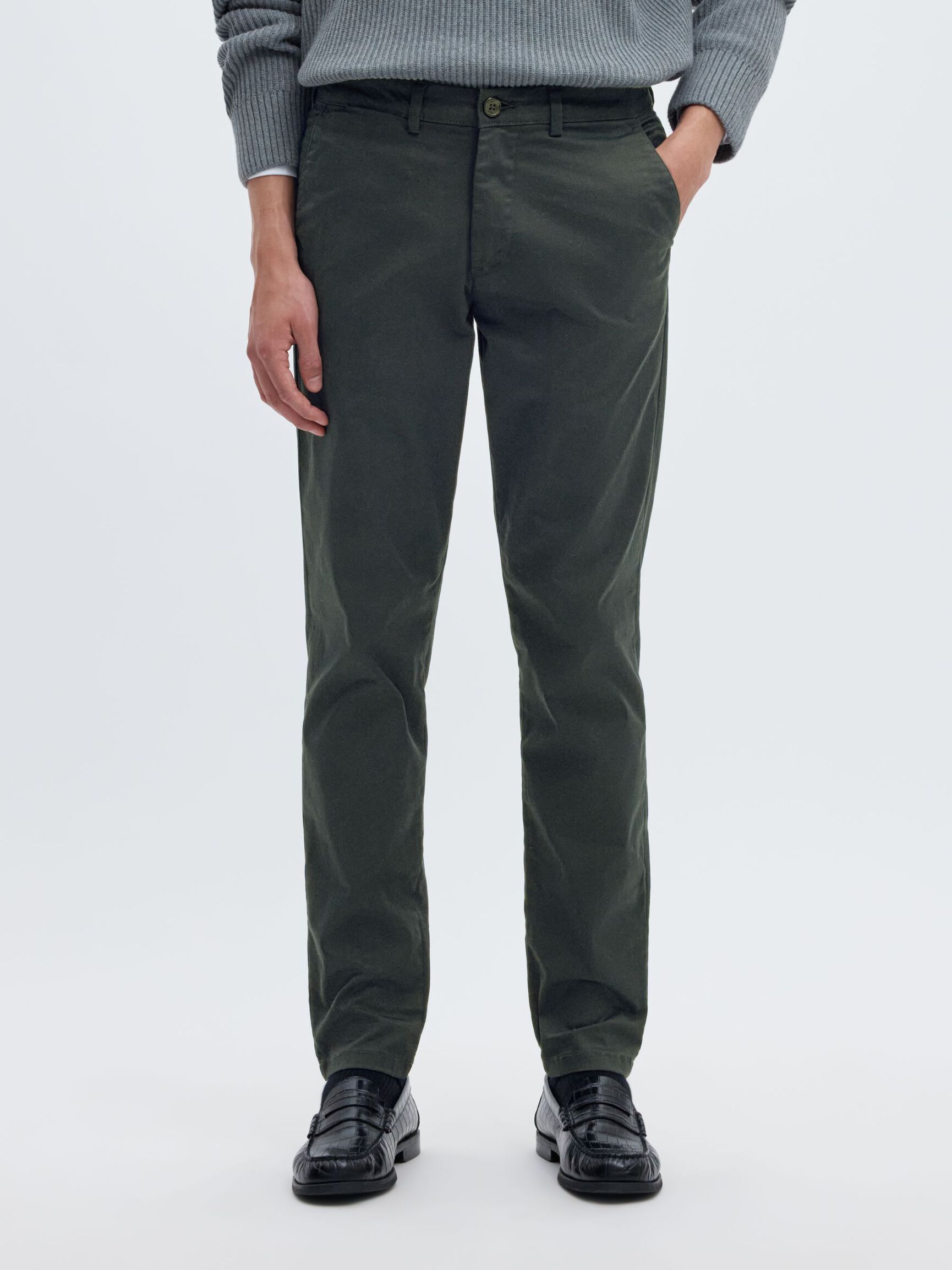 175 SLIM FIT FLEX CHINO, Dark Shadow, highres
