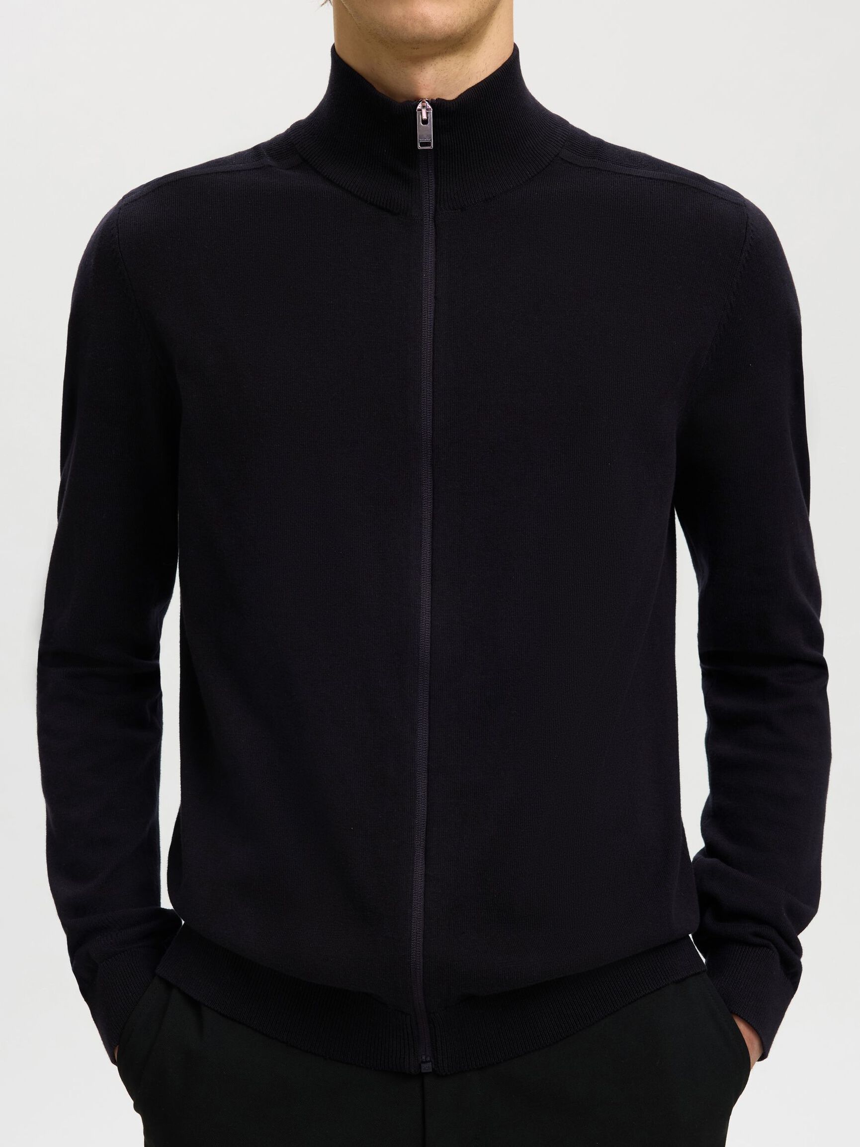 FERMETURE ÉCLAIR CARDIGAN, Black, highres