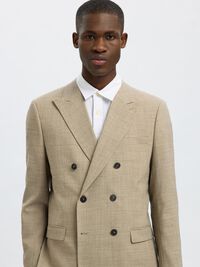 SLIM FIT ZWEIREIHIGER BLAZER, Sand, highres