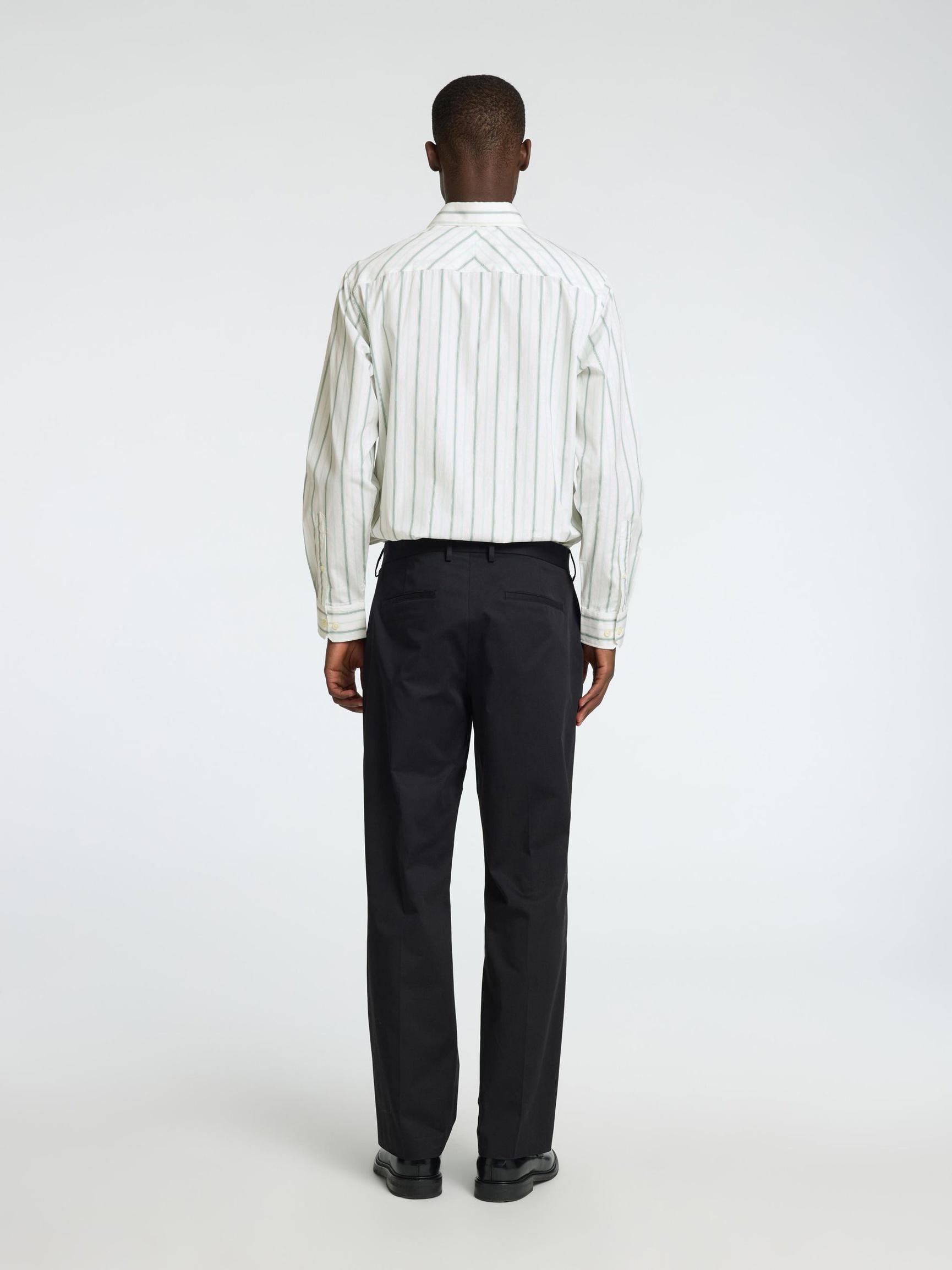 GESTREIFTES SLIM FIT HEMD, Bright White, highres