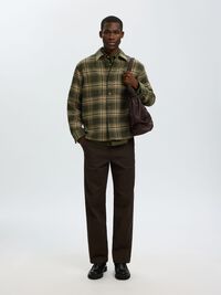 REGULAR FIT OVERSHIRT, Forest Night, highres