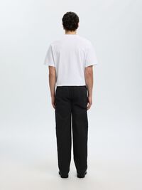STRAIGHT FIT CHINOS, Black, highres