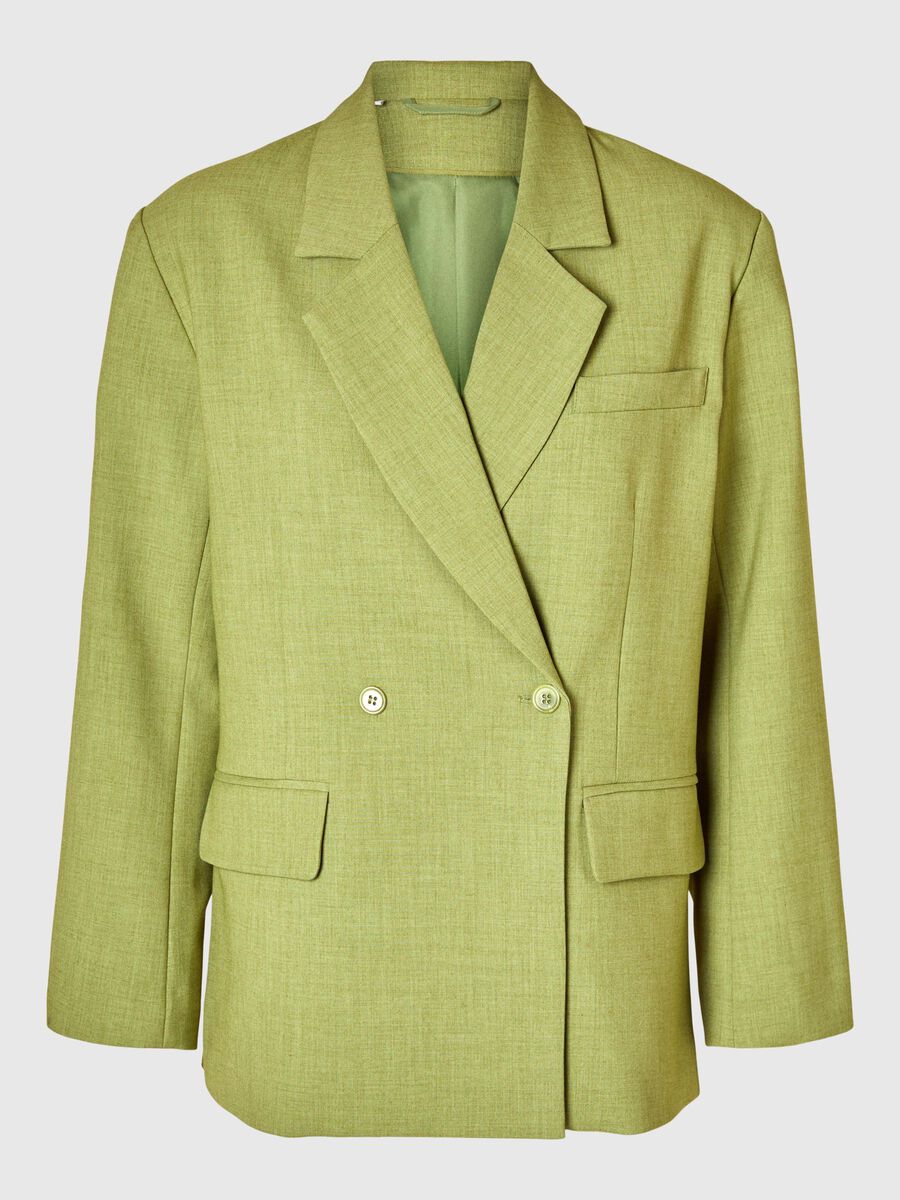Selected RELAXED FIT DOUBLE-BREASTED BLAZER, Cardamom Seed, highres - 16095339_CardamomSeed_1135432_001.jpg