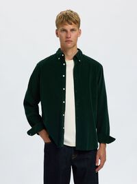 COTTON  CORDUROY SHIRT, Pine Grove, highres
