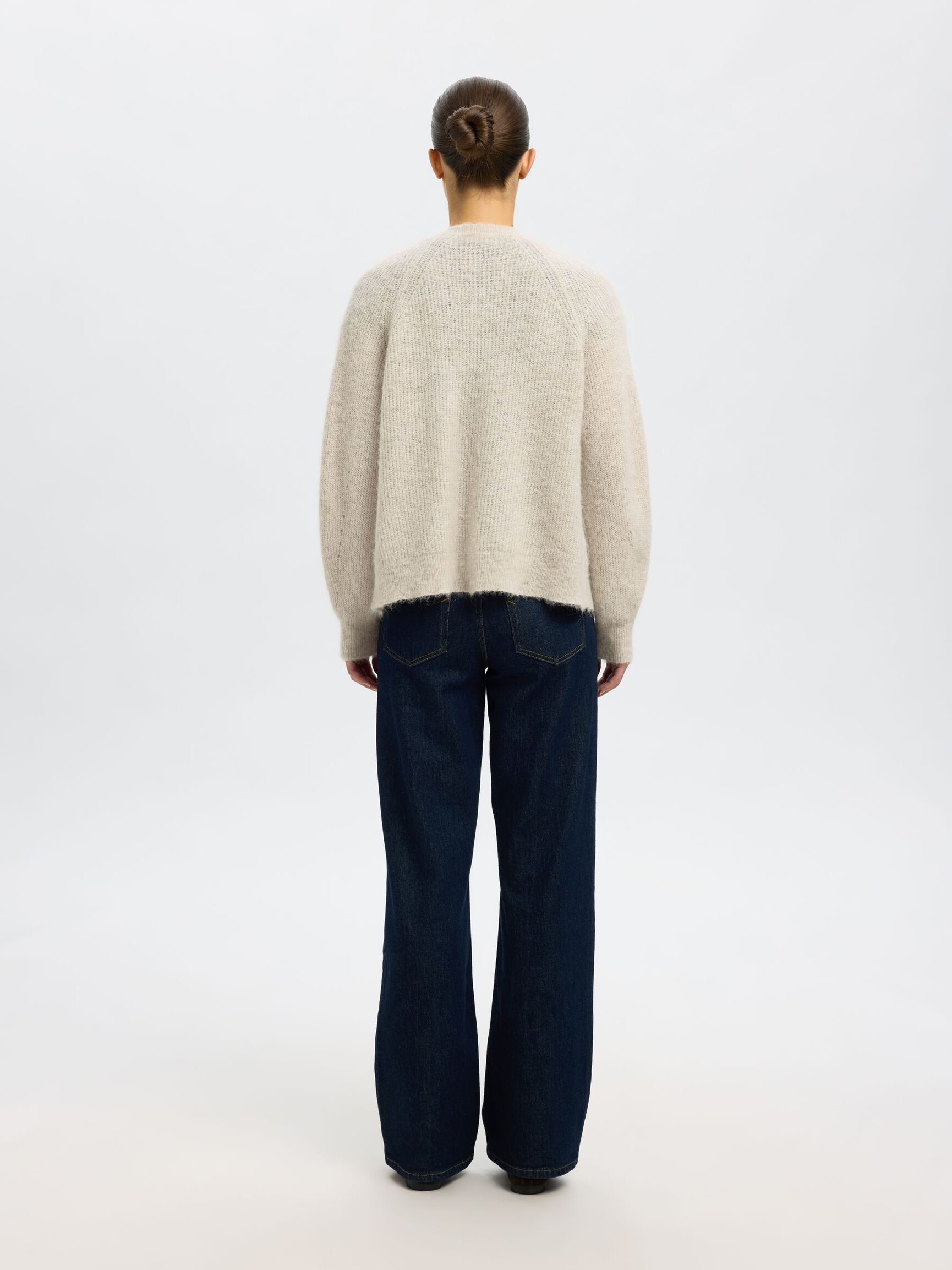 LONG-SLEEVED CARDIGAN, Birch, highres