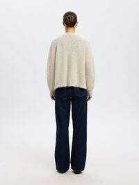 LONG-SLEEVED CARDIGAN, Birch, highres
