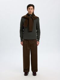 HALVE RITSSLUITING SWEATER, Deep Forest, highres