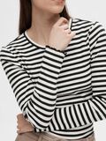 Selected GESTREEPT T-SHIRT MET LANGE MOUWEN, Black, highres - 16078946_Black_841417_006.jpg