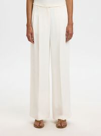 EXTRA WIJDE PASVORM BROEK, Egret, highres