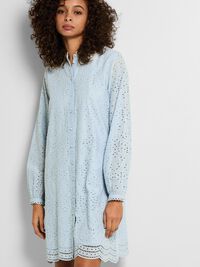 LÅNGÄRMAD SKJORTKLÄNNING, Cashmere Blue, highres