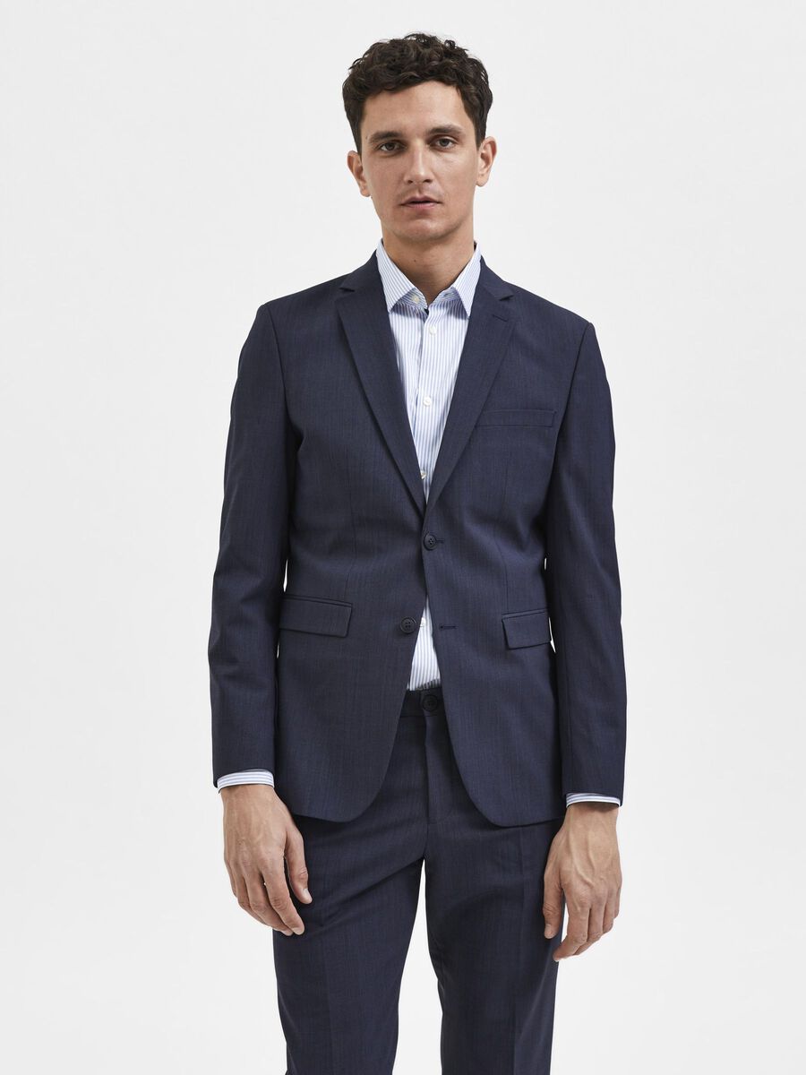 Selected SLIM FIT WOLLGEMISCH BLAZER, Dark Blue, highres - 16085257_DarkBlue_003.jpg