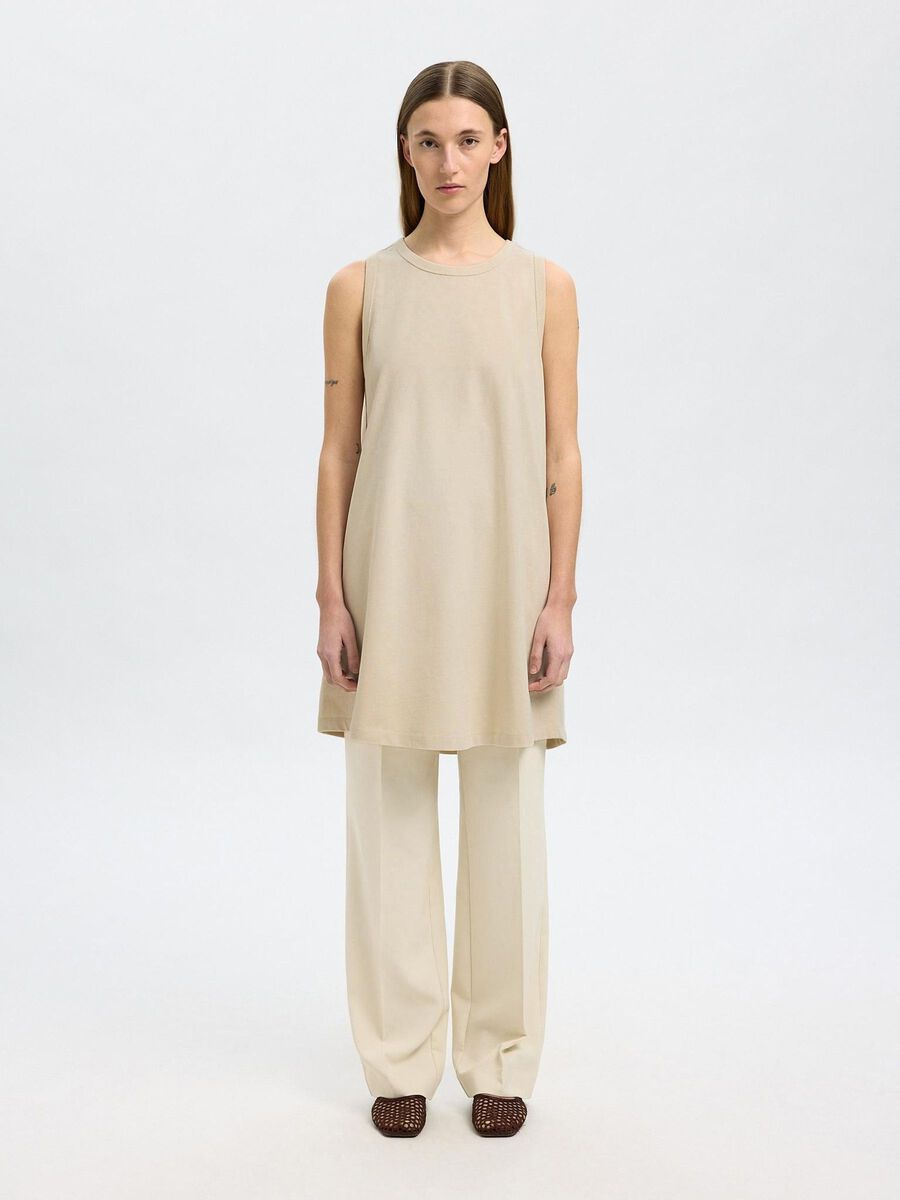 Selected MINI SLEEVELESS DRESS, Birch, highres - 16096411_Birch_003.jpg