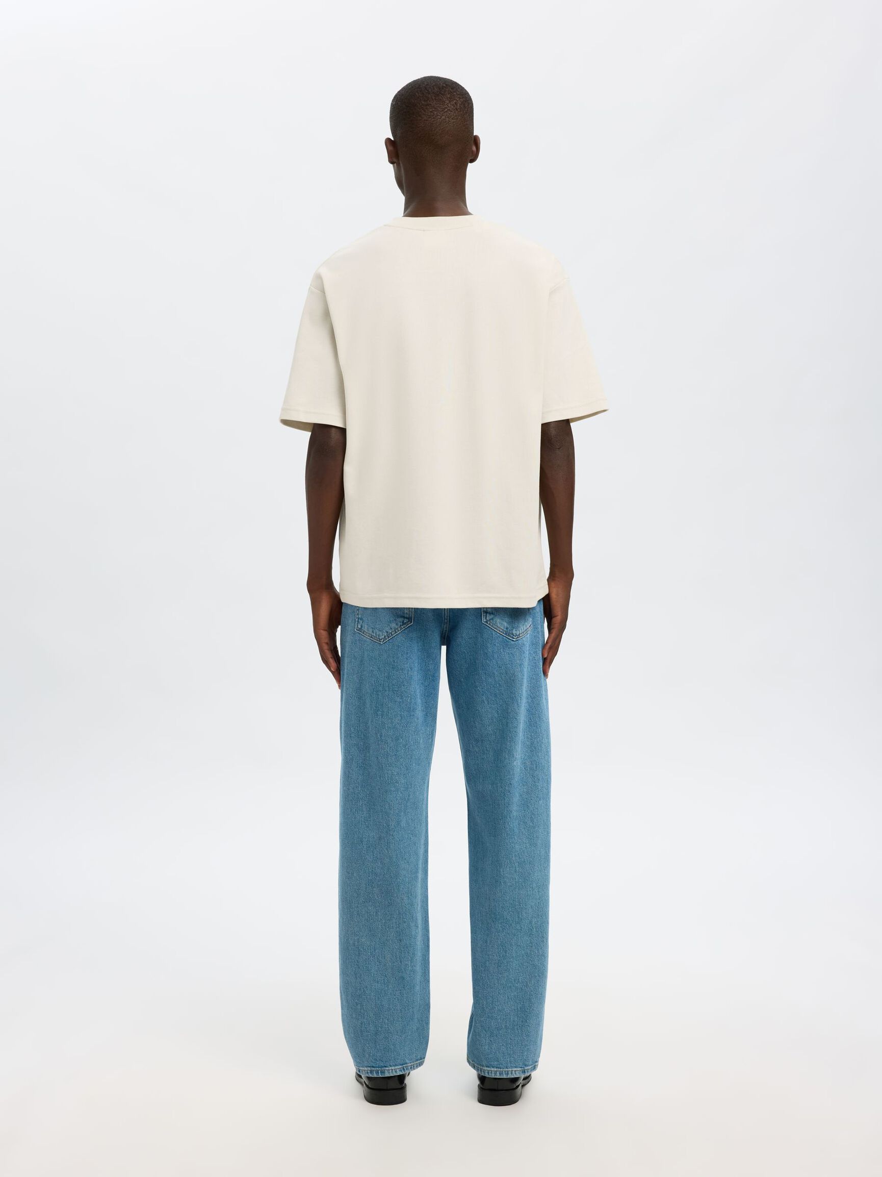 LOOSE FIT T-SHIRT, Oatmeal, highres