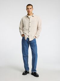 196 STRAIGHT FIT JEANS, Medium Blue Denim, highres