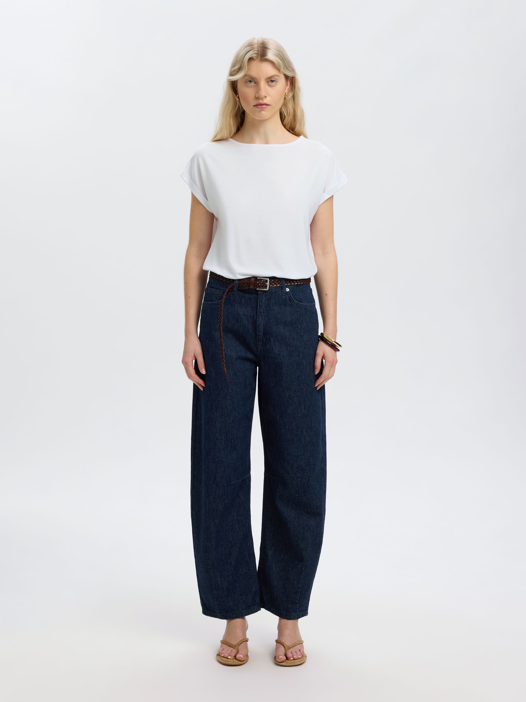 BOATNECK T-SHIRT, Bright White, highres