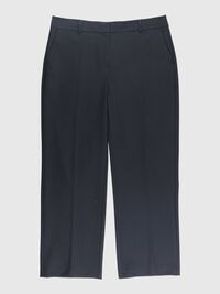 MID-WAIST WIDE-LEG TROUSERS, Black, highres